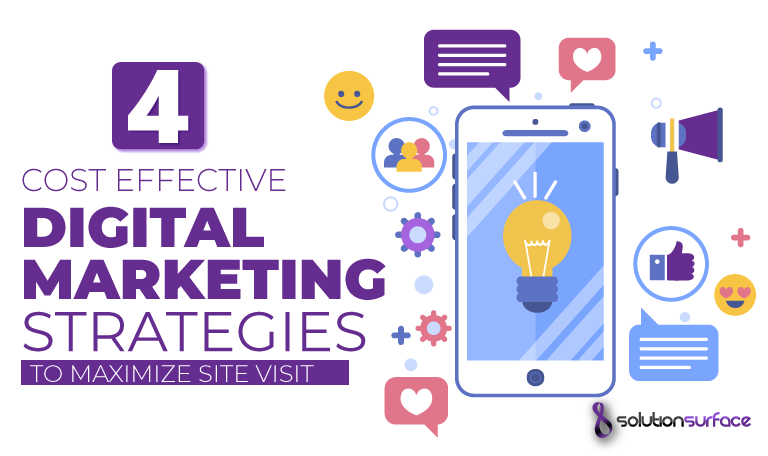 Top 4 Cost Effective Digital Marketing Strategies to Maximize Site Visits